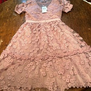 French connection tea gown nwt floral design size zero